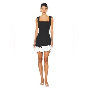 ELLIATT × REVOLVE Kennedy Mini Dress in Black & White size medium